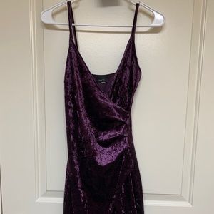 Purple Velvet Dress